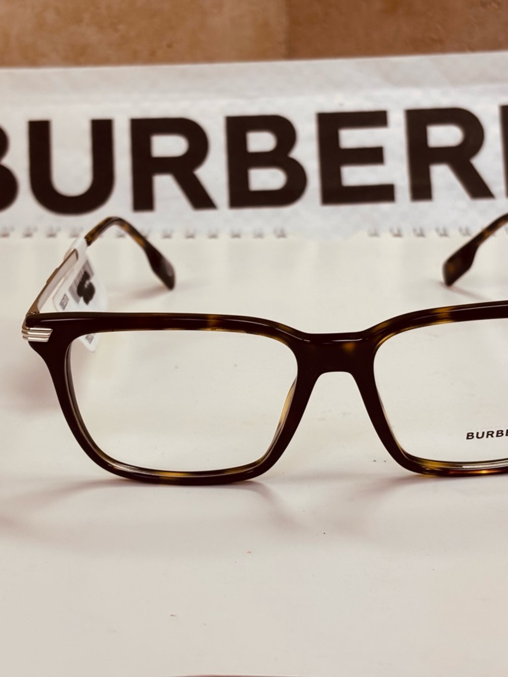 New Burberry BE2378 3002 Ellis Dark Havana Optical Glasses Extra Long Temples - Picture 6 of 13